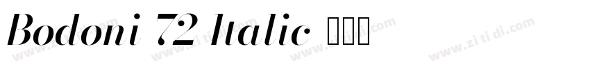 Bodoni 72 Italic字体转换 Bodoni 72 Italic字体转换